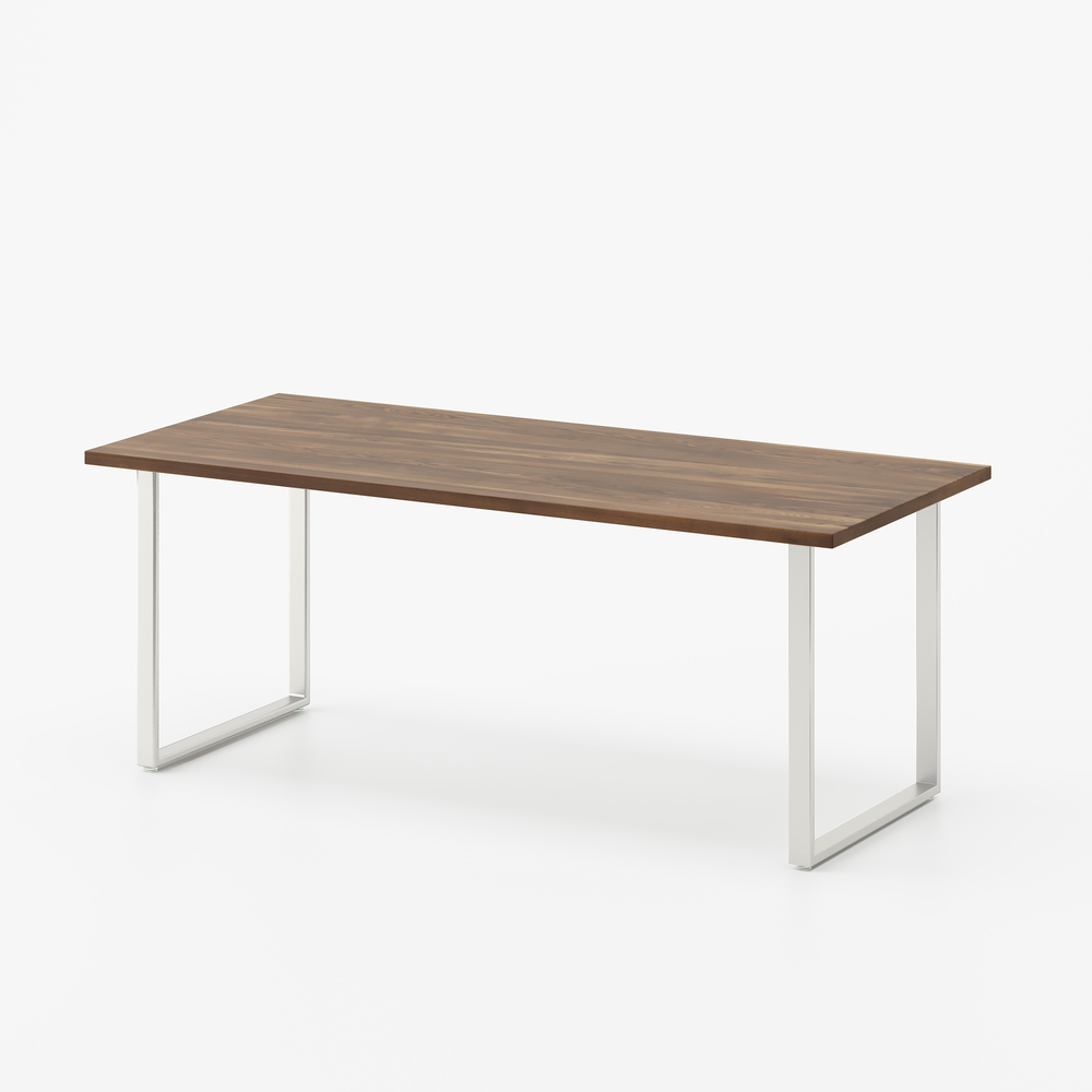 SQUARE DINING TABLE SILVER