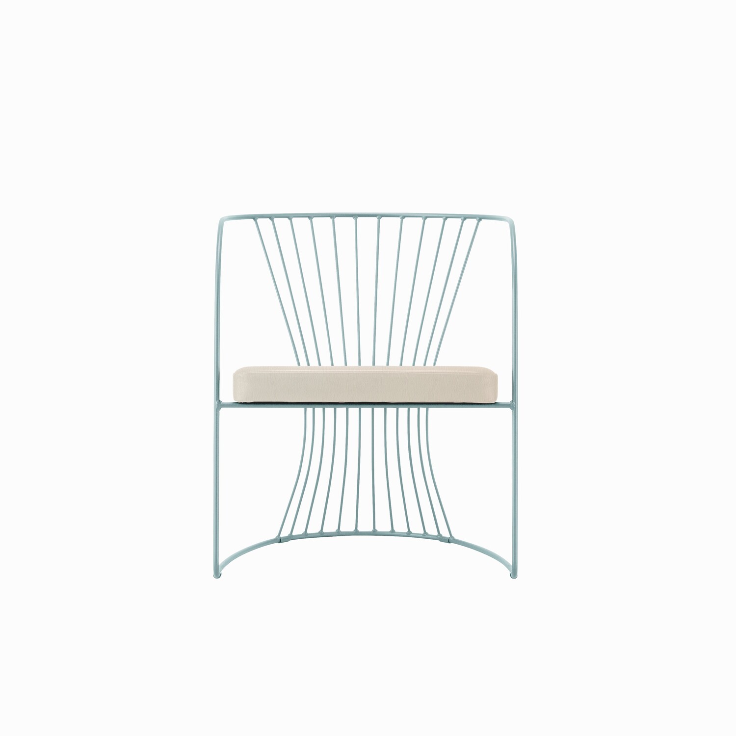 フレームカラー：サンドブルーグレー<br />
張地：牛革 Rin Shiro 110（Bランク）