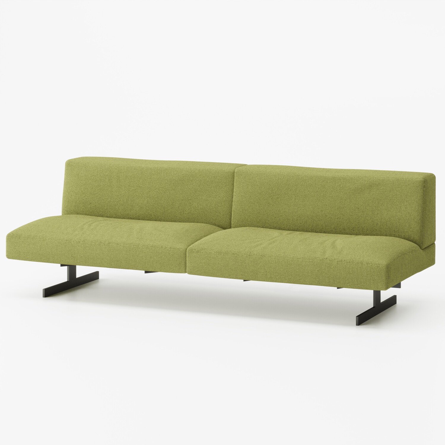 BAN 3P SOFA <br />
W2100<br />
フレームカラー：クリア<br />
張地：HoG ホルムグリーン（Aランク）