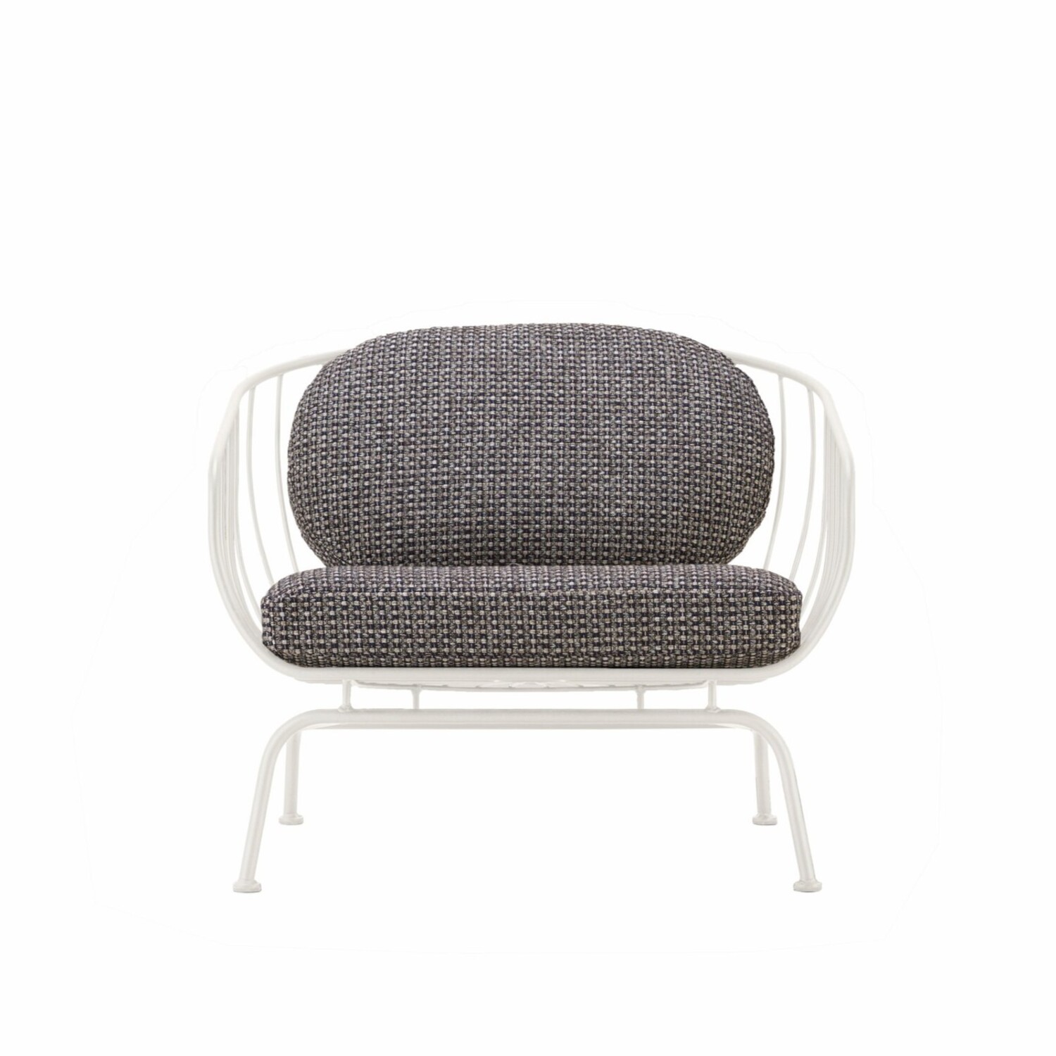 フレームカラー：サンドホワイト<br />
張地：HaNV ハウゼンネイビー （AAランク）