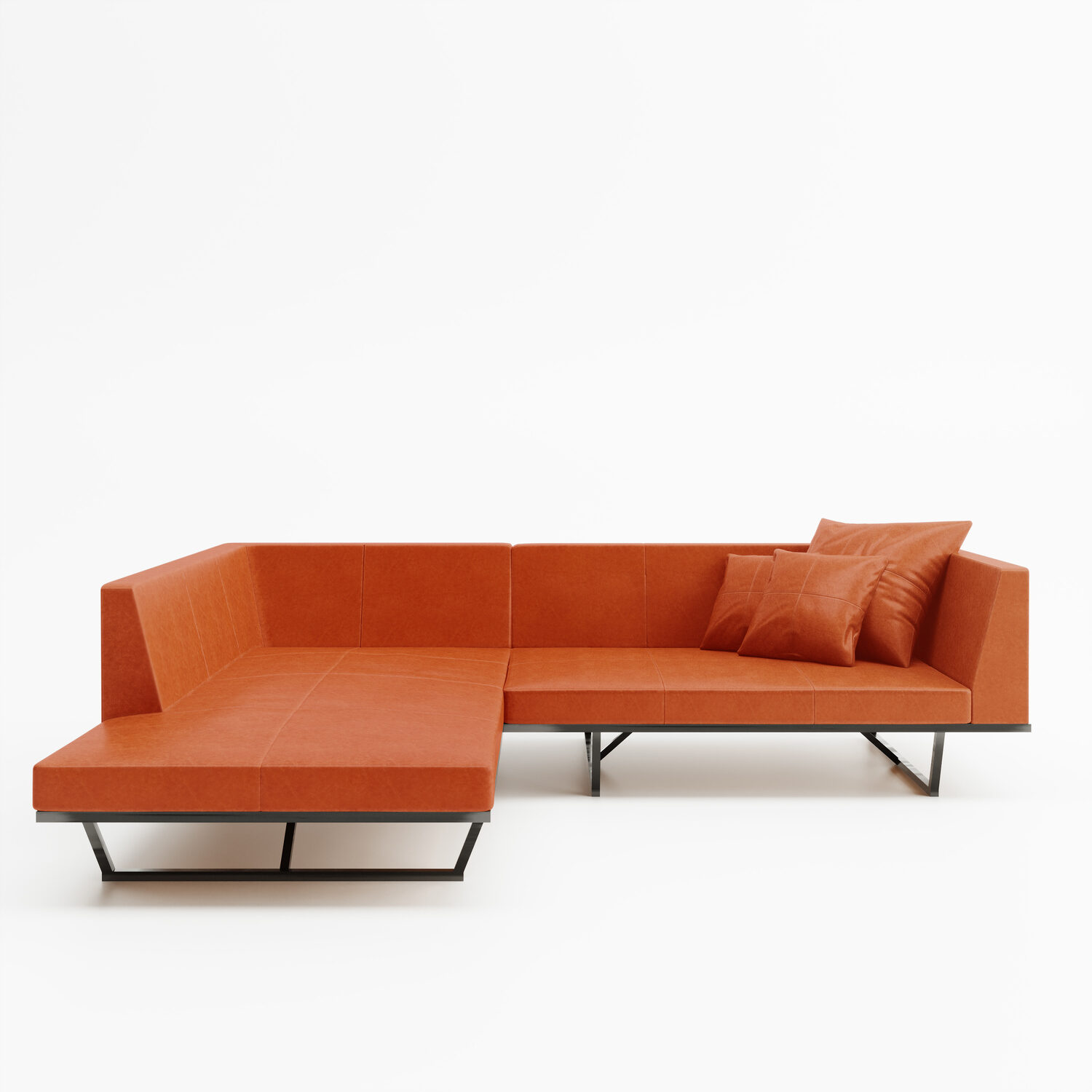 フレームカラー：クリア<br />
張地：牛革 Santeria Camel 304（Bランク）